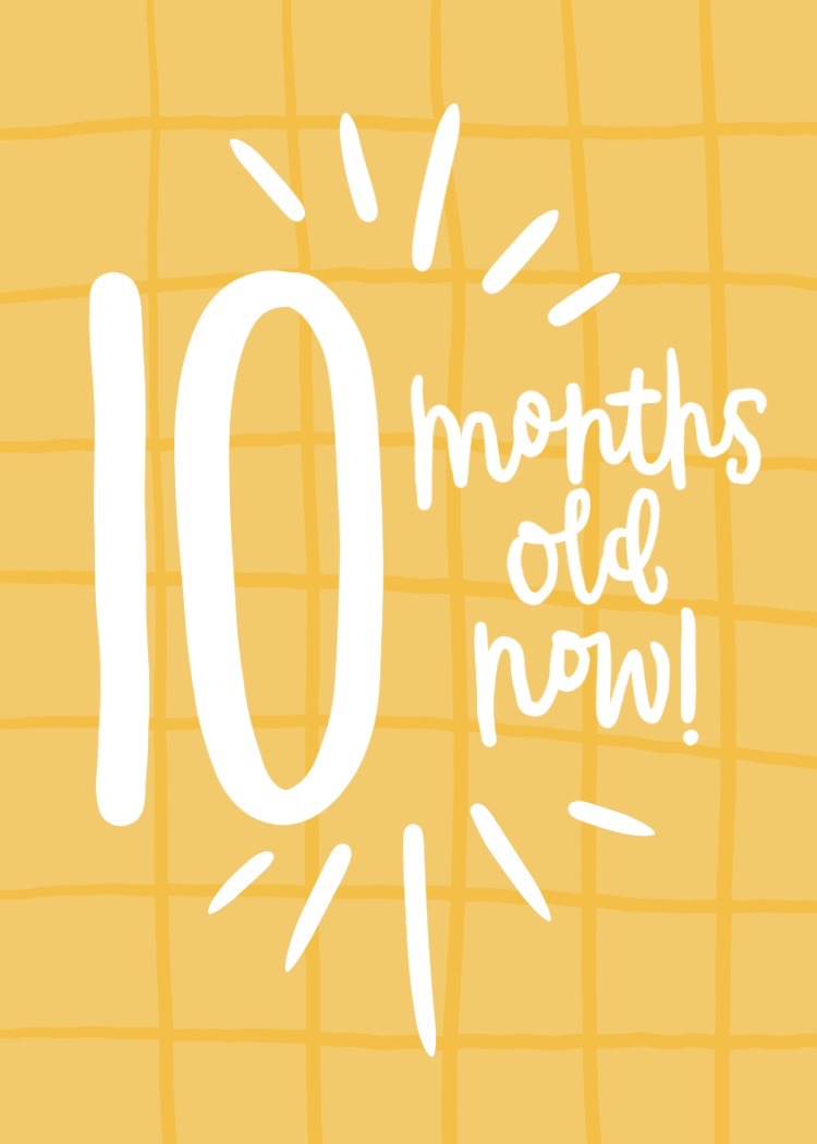 Today I am 10 months old
